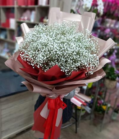 Букет цветов из: Гипсофила в Новокуйбышевске Самарская область