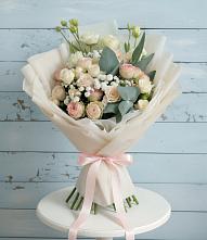 Букет цветов из:  Розы и Лизиантусы #REPLACE_PRED# Новокуйбышевске Самарская область