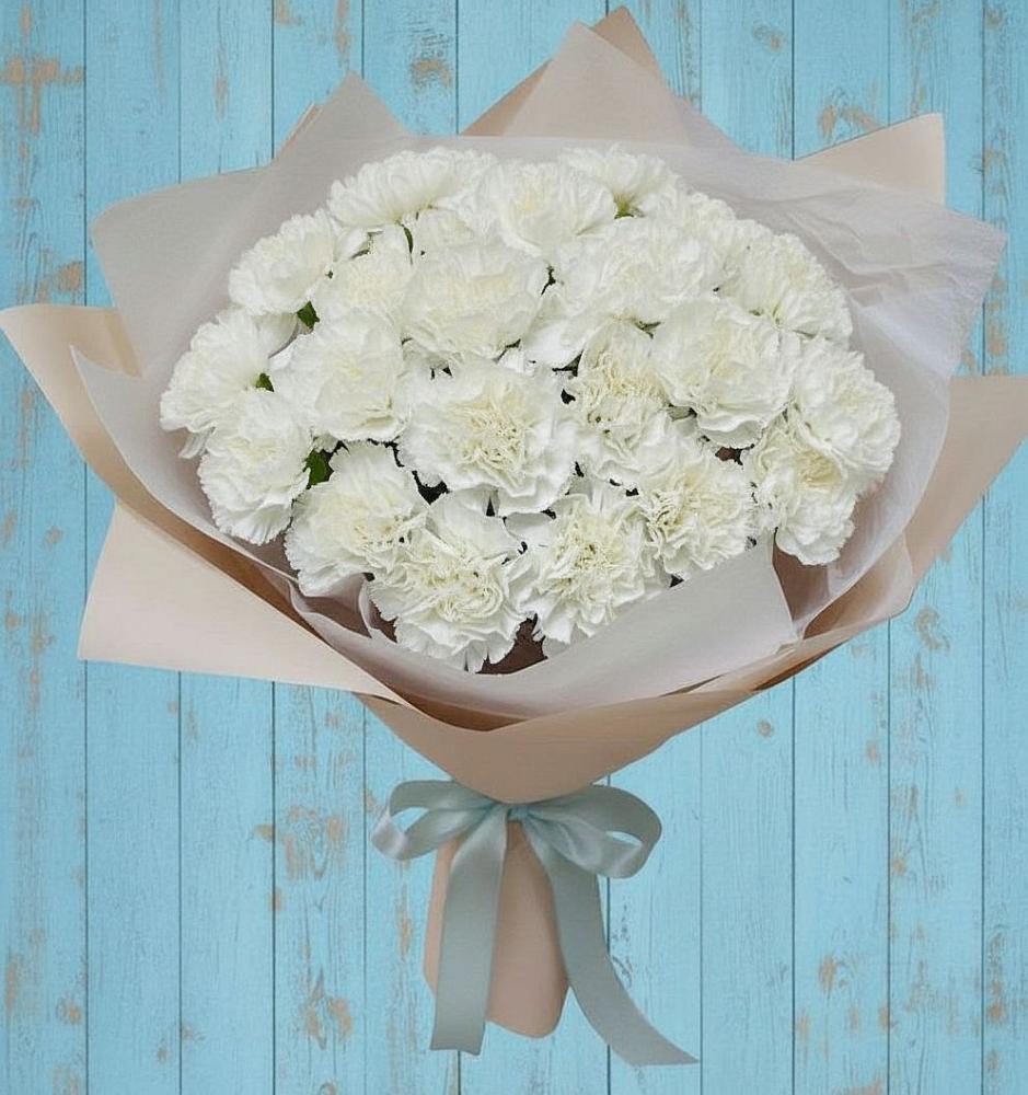 Букет цветов из: Гвоздики в Новокуйбышевске Самарская область