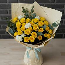 Букет цветов из:  Розы в Новокуйбышевске Самарская область