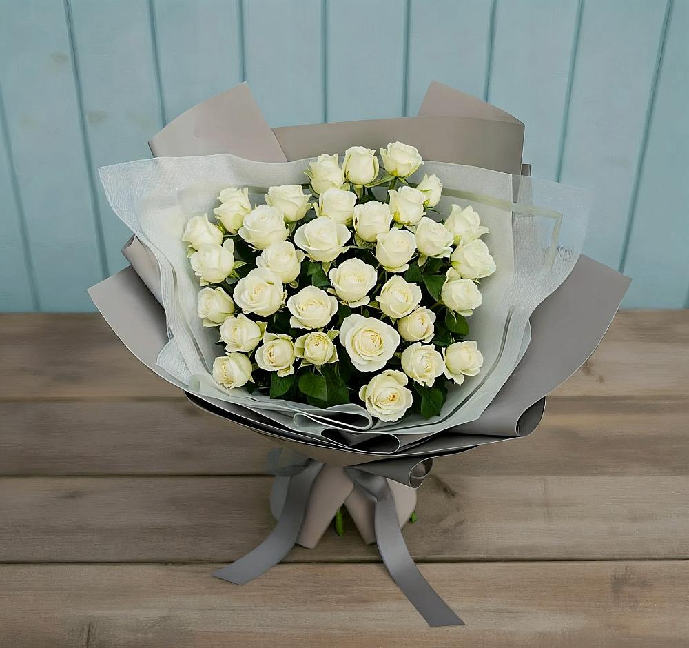 Букет Белоснежная нежность в Новокуйбышевске Самарская область