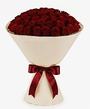 Букет 101 Бордовая роза Блэк Бакарра в Новокуйбышевске Самарская область