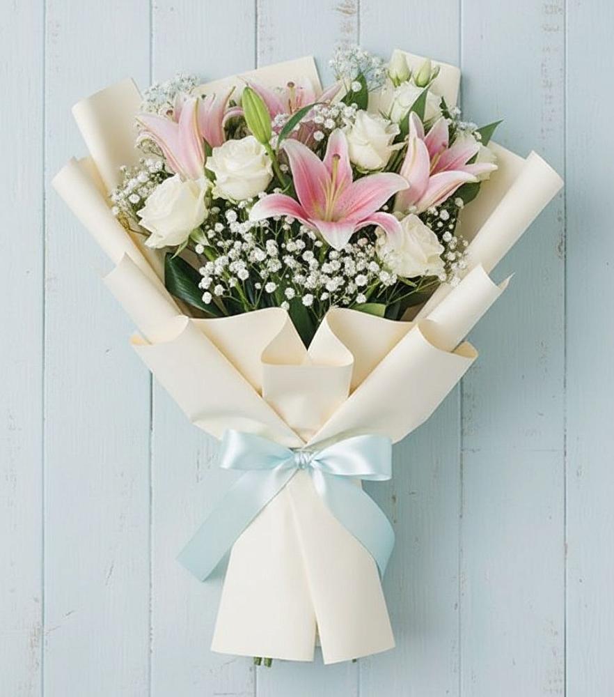 Букет цветов из: Лилии в Новокуйбышевске Самарская область