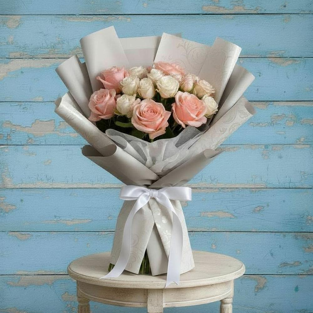 Букет цветов из: Розы в Новокуйбышевске Самарская область