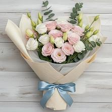 Букет цветов из:  Лизиантусы в Новокуйбышевске Самарская область