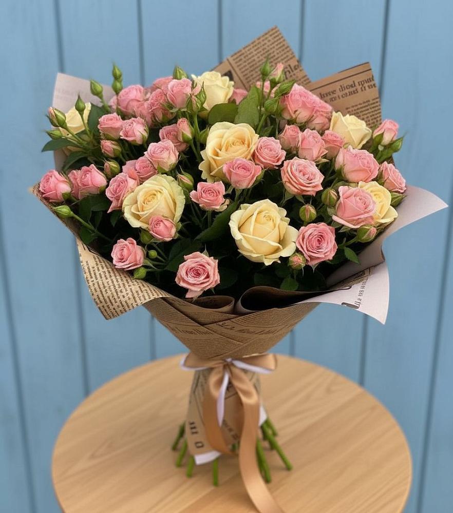 Букет цветов из: Розы в Новокуйбышевске Самарская область