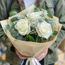 Букет Нежные грёзы в Новокуйбышевске Самарская область Букет цветов из: Розы в Новокуйбышевске Самарская область