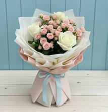 Букет цветов из:  Розы в Новокуйбышевске Самарская область