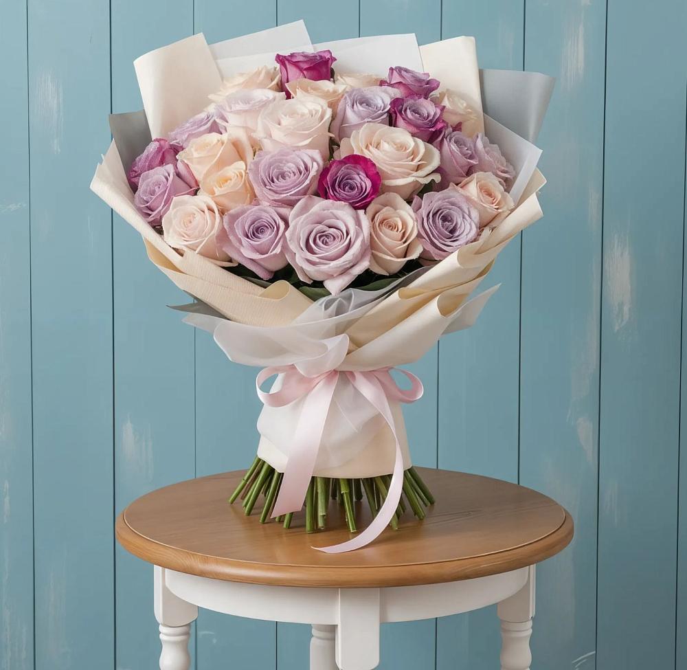 Букет цветов из: Розы в Новокуйбышевске Самарская область