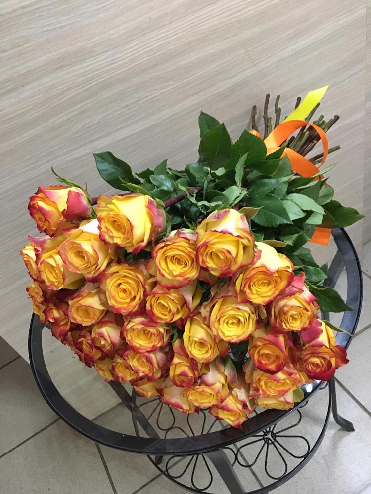 Букет Желтые розы в Новокуйбышевске Самарская область