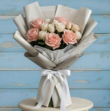Букет цветов из:  Розы в Новокуйбышевске Самарская область