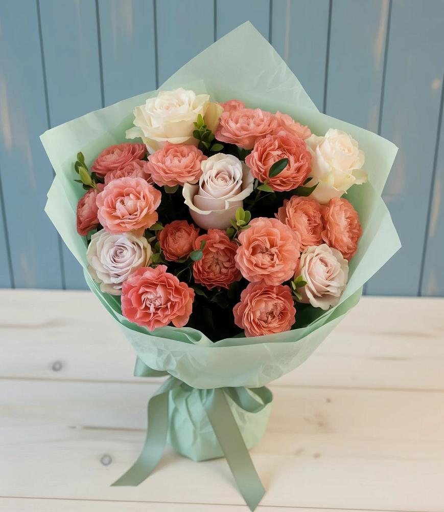 Букет цветов из: Розы в Новокуйбышевске Самарская область