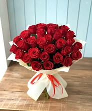 Букет 29 Красных роз в Новокуйбышевске Самарская область