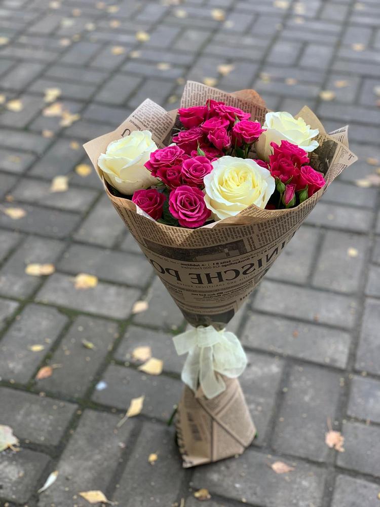 Букет цветов из: Розы в Новокуйбышевске Самарская область