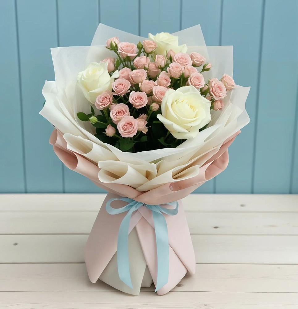 Букет цветов из: Розы в Новокуйбышевске Самарская область