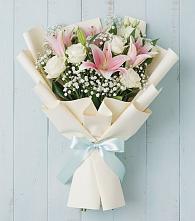Букет цветов из:  Лилии в Новокуйбышевске Самарская область
